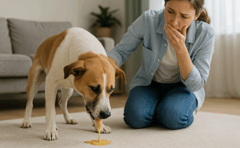 Chien qui vomit : conseils, signes d’alerte et gestes d’urgence pour protéger sa santé